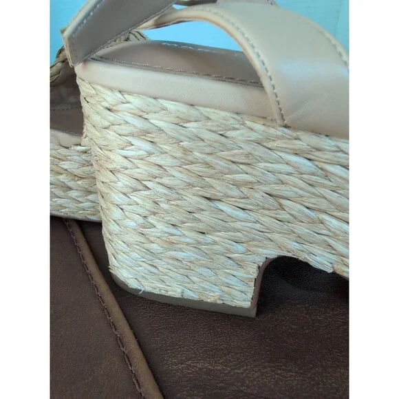 Marc Fisher Steel Platform Sandal, Women's Size 10M, Light Natural New - Picture 14 of 15